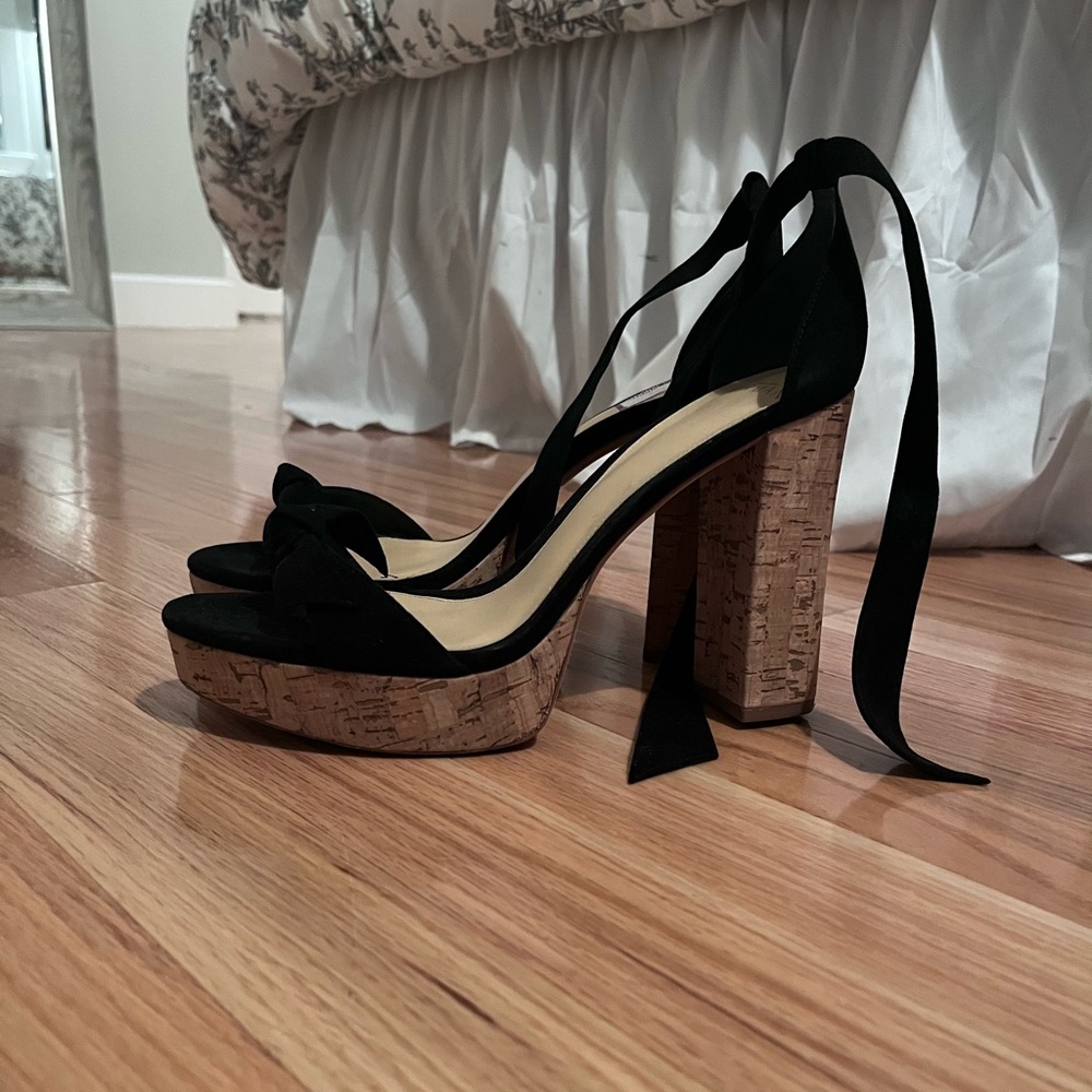 Alexandre Birman Celine Suede Cork Sandals